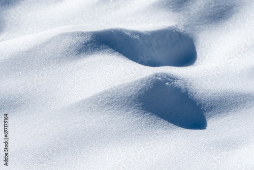 White snow background,texture, Snowy mountain Photo