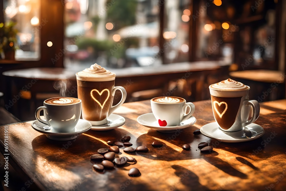 cup of coffee and cookies