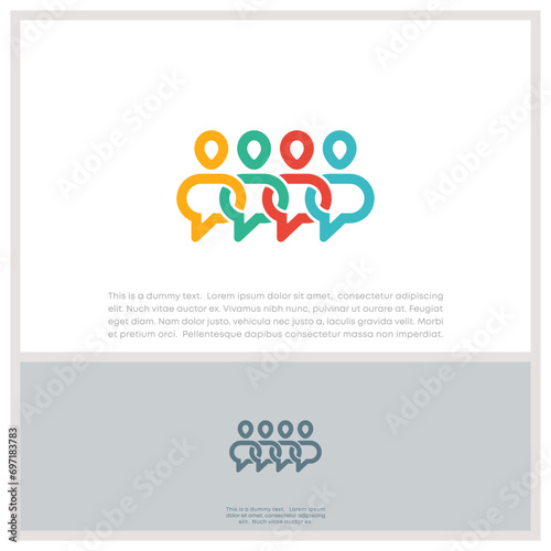 Global Community Logo Icon Elements Template. Community human Logo template vector. Community health care. Abstract Community logo