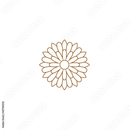 mandala set with brown circles mandala