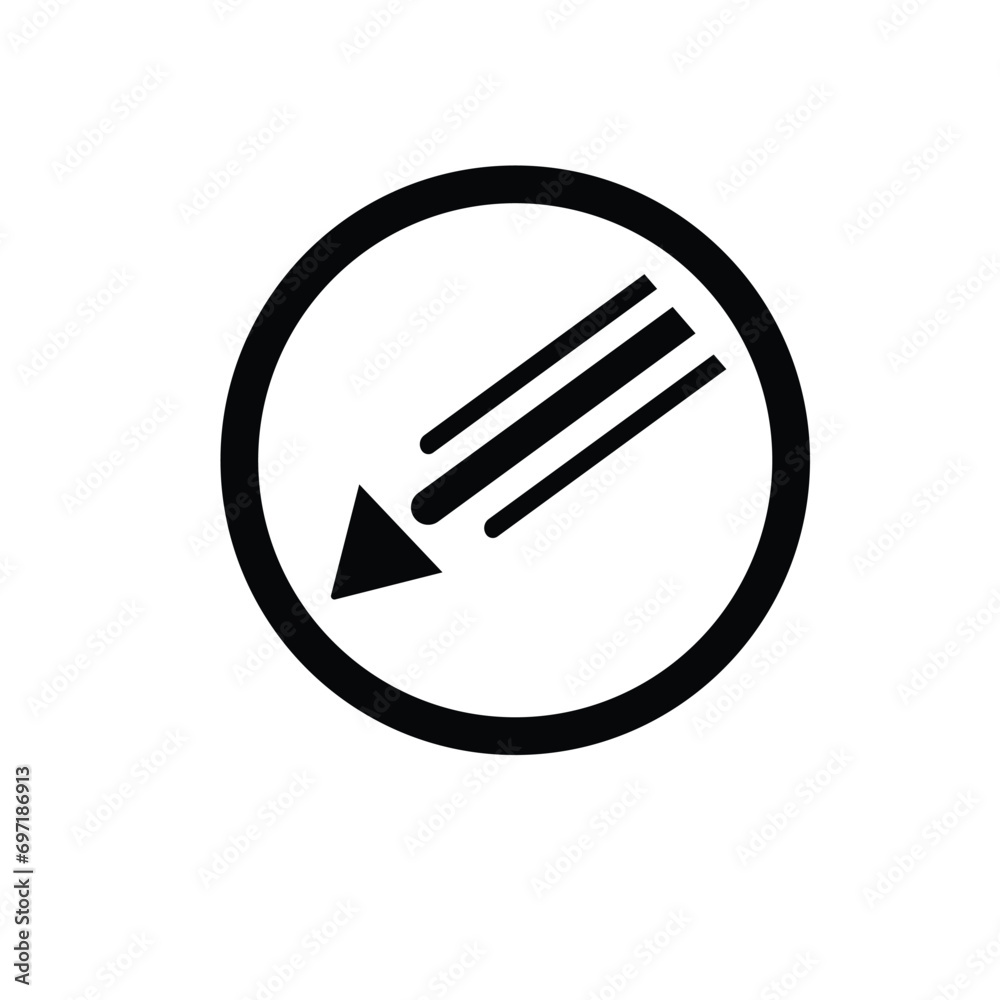 Pencil draw logo vector. Pencil icon simple sign. Pencil icon isolated on white background. Vector Illustration. Pencil draw logo vector. Pencil icon simple sign. Pencil icon isolated on white background. Vector Illustration.