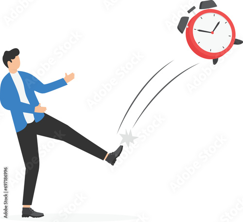 Efficiency or productivity to finish work, manage busy workload or paperwork, project documents or overcome exhausted or challenge concept, businessman jump pole vault over busy document paper.


