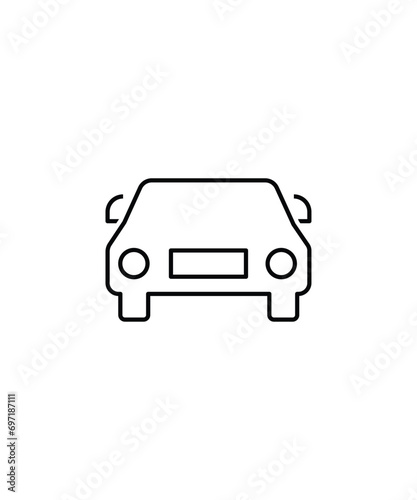 car icon, vector best line icon.
