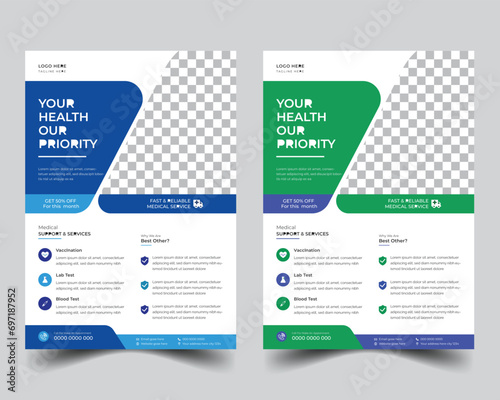 
Medical health care flyer brochure template design,flyer design a4 flyer design template for print,