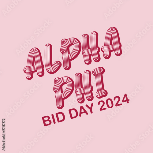 Retro college greek fraternity alpha slogan print for girl and kids sorority tee t shirt or sticker