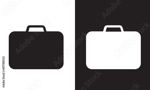 Suitcase icon. Briefcase icon. Baggage, luggage icon. Suitcase symbol for logo, website. Vector illustration.