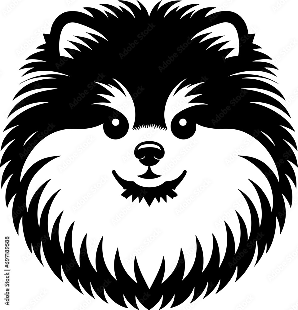 Obraz premium Pomeranian icon 7