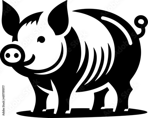 Pig animal icon 3