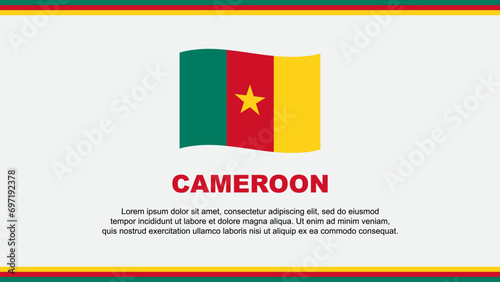 Free Download Cameroon Flag Abstract Background Design Template. Cameroon Independence Day Banner Social Media Vector Illustration. Cameroon Design - GFXLoad