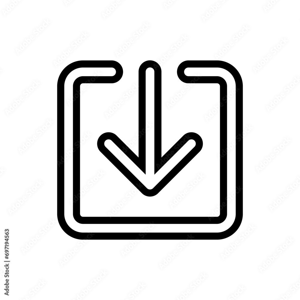 Download icon vector. Upload button illustration. Load symbol or logo. Download icon vector. Upload button illustration. Load symbol or logo.