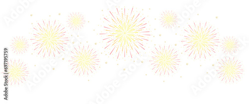 firework isolated on white background vector illustration EPS10
