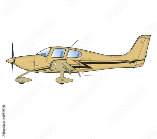 Einmotoriges Geschäftsreiseflugzeug