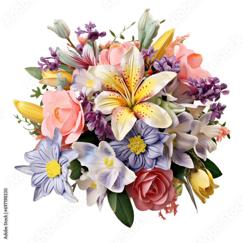 bouquet of flowers isolated