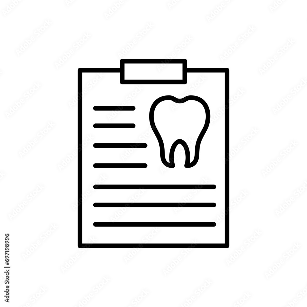 Dental report icons, dentist minimalist vector illustration ,simple transparent graphic element .Isolated on white background Dental report icons, dentist minimalist vector illustration ,simple transparent graphic element .Isolated on white background