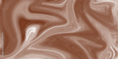 Chocolate sea Liquid background. Elegant modern abstract background with realistic marble ink waves.Hot chocolate abstract background brown, isolated.Marble background and acid liquid background .