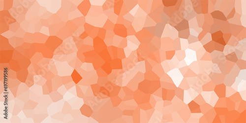 orang and white crystallize abstract background vector illustration. Abstract Trianglify gradient Generative Art background illustration.light abstract mosaic polygonal background .