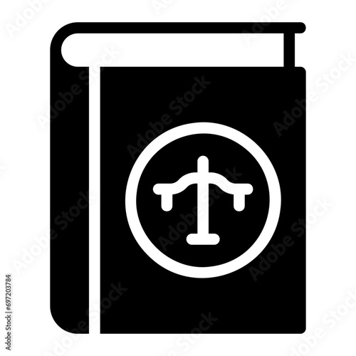 justice glyph icon