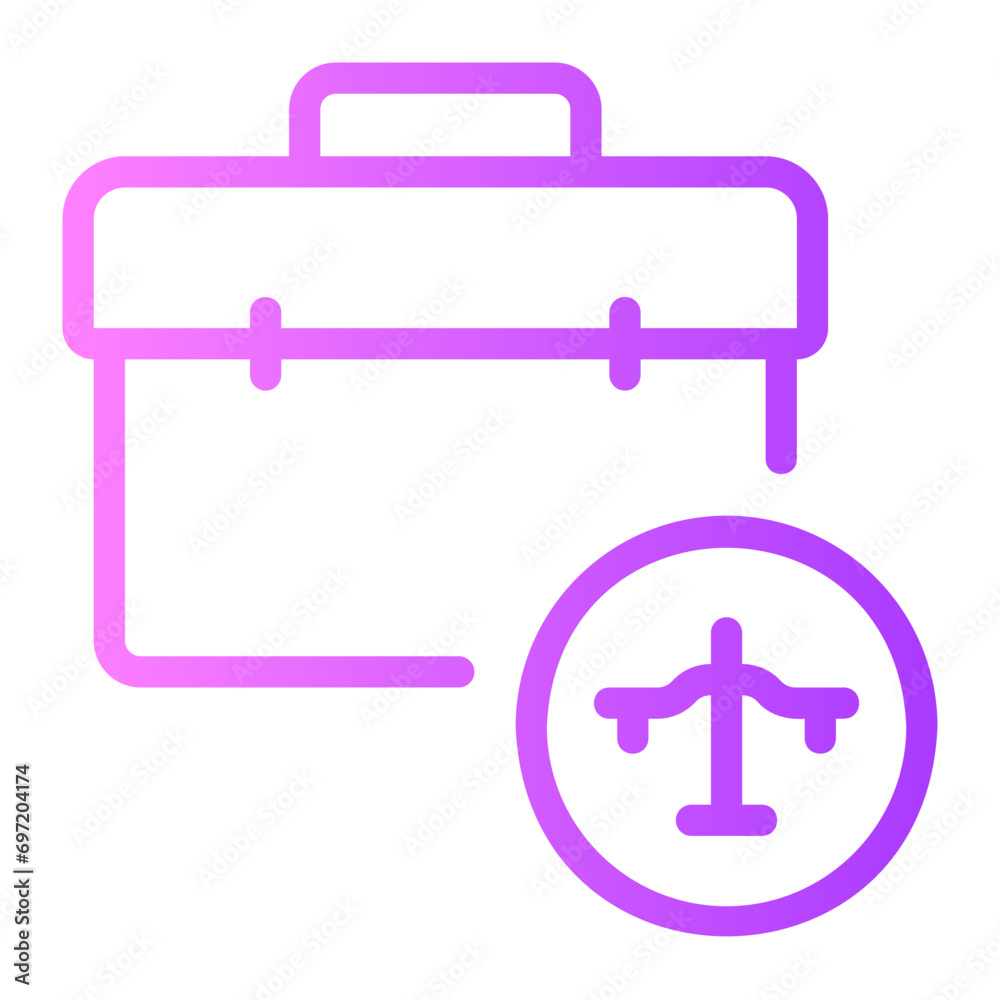 Obraz premium advocacy gradient icon