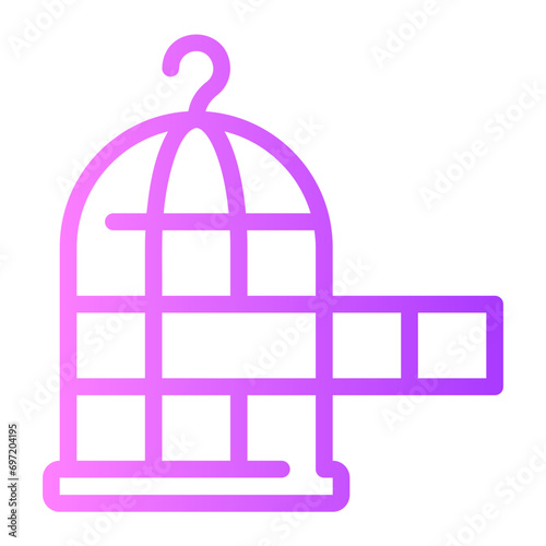 birdcage gradient icon