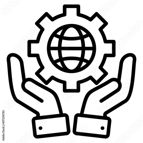 Corporate Governance Icon Element For Design
