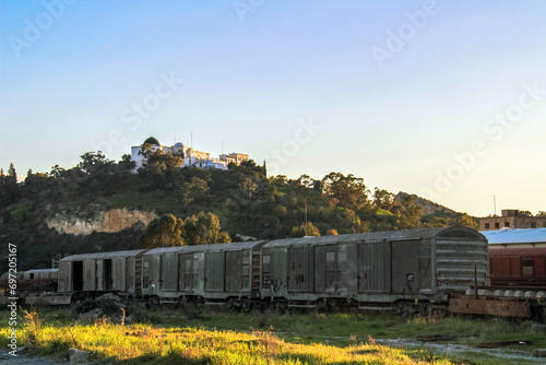 Antique train wagon in the Abandoned photo