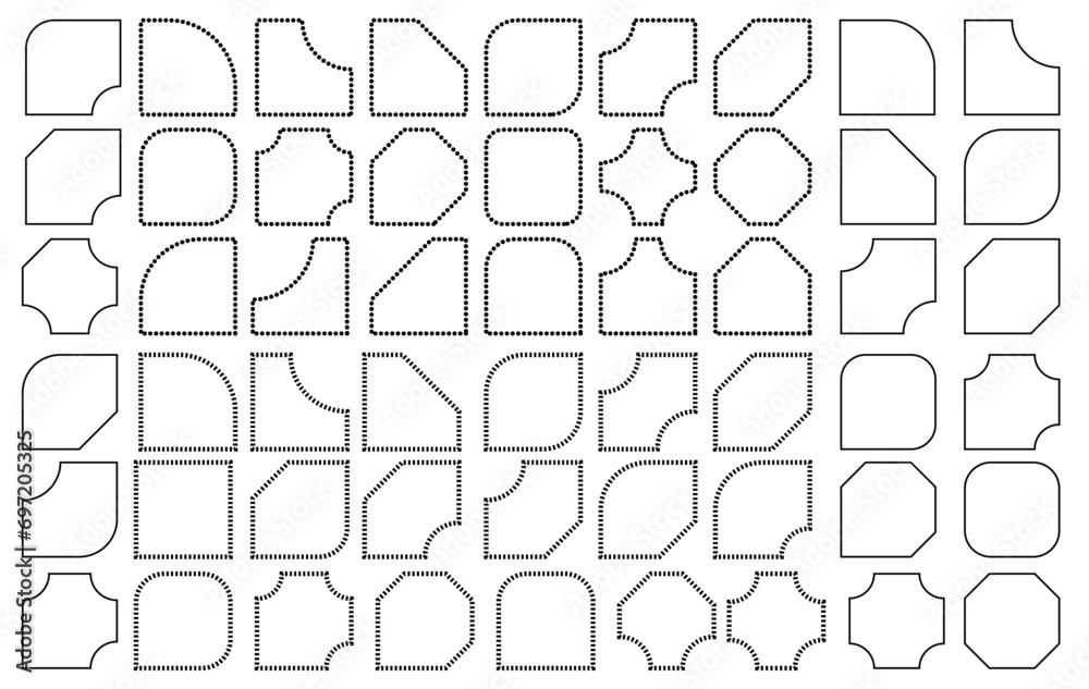 Obraz premium different patterns to draw,