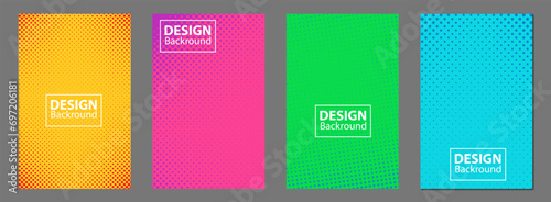 Brochure template layout, Multicolor cover design, business annual report, flyer, magazine - stock illustration