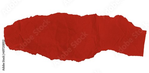 Wallpaper Mural A piece of red crumpled paper on a blank background. Torontodigital.ca