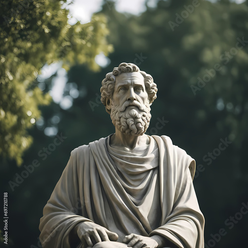 stoic, philosopher, contemplation, stoicism, thought, modern, renaissance, Greek, statue, philosophy, sculpture, thinking, history, ancient , Marble statues, Stoic philosophy, Marcus Aurelius