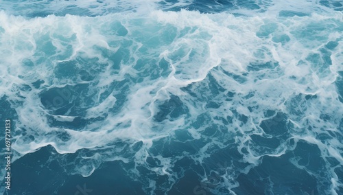 Beautiful sea and ocean water wave surface © MSTSANTA