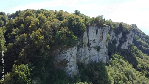 The cliffs of northern Italy