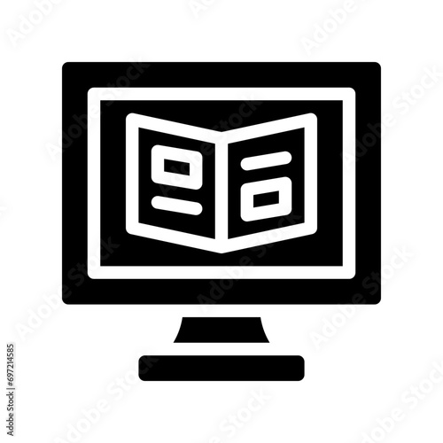 flyer glyph icon