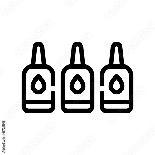 printer cartridges line icon