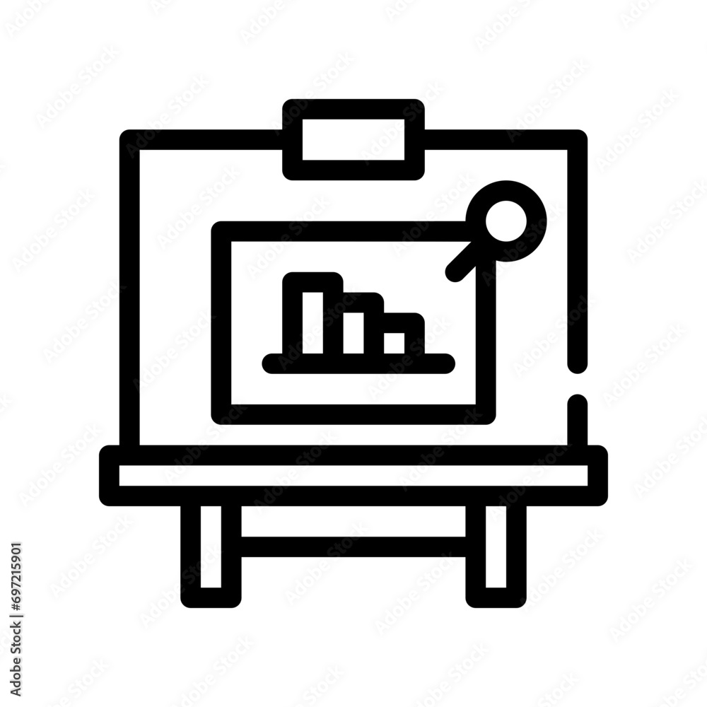 presentation line icon