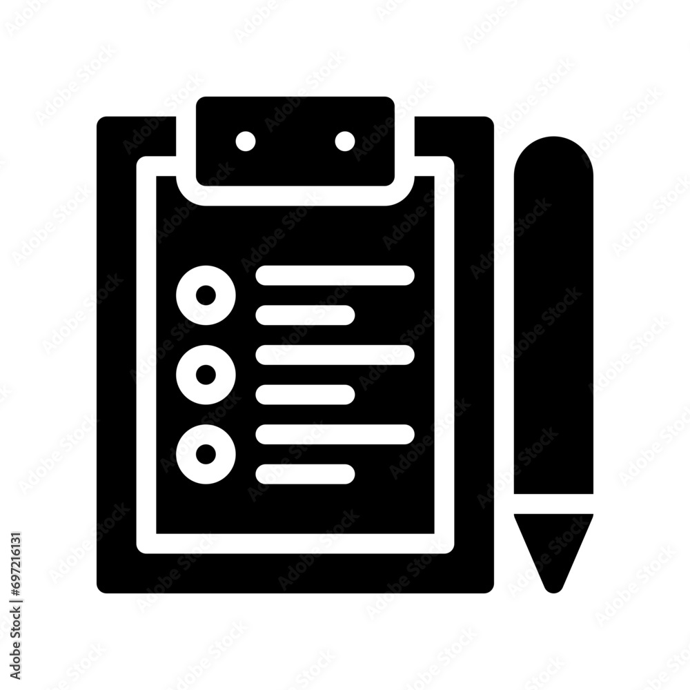 clipboard glyph icon