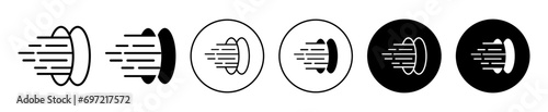 teleport Icon. instant travel of person from past to future with the help of teleporting time machine. futuristic human energy transmission effect portal vector symbol. metaverse teleport hole set 