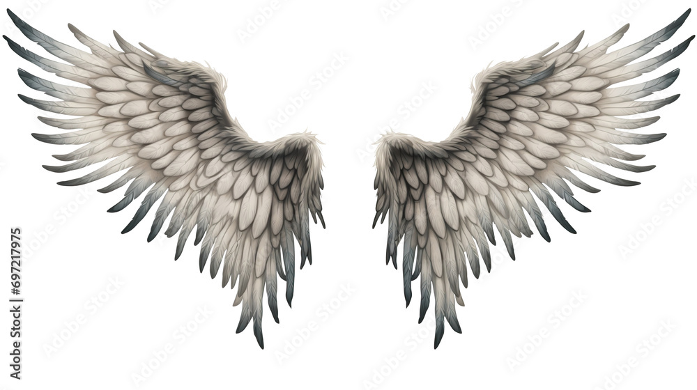 angel wings isolated on white angel wings isolated on white