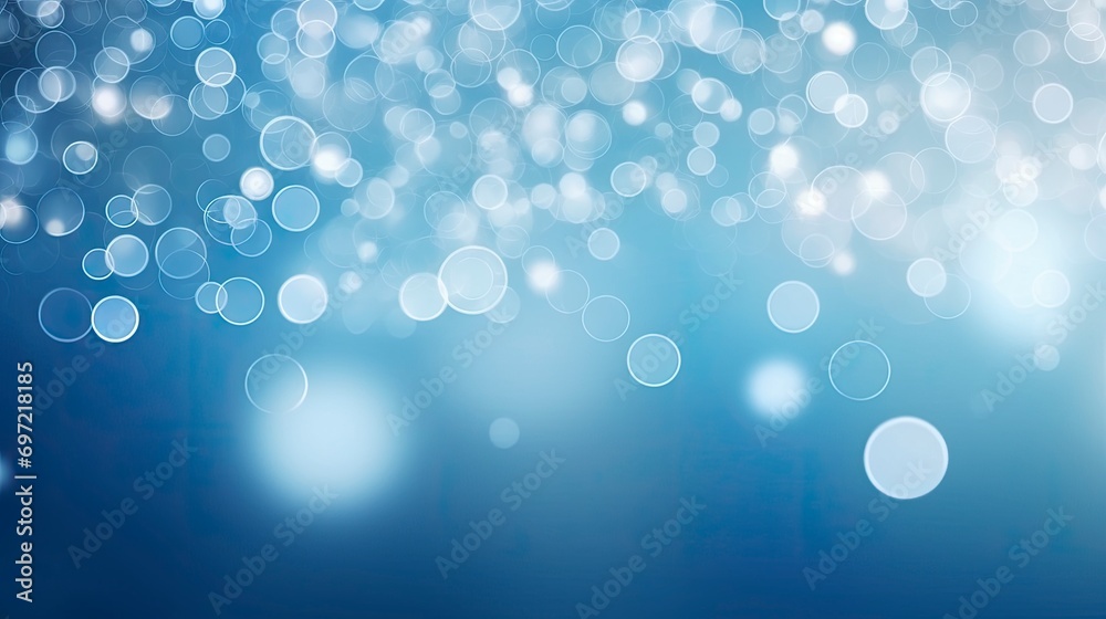 Realistic white and blue bokeh background Realistic white and blue bokeh background
