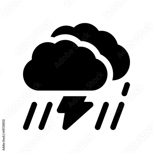 rain glyph icon