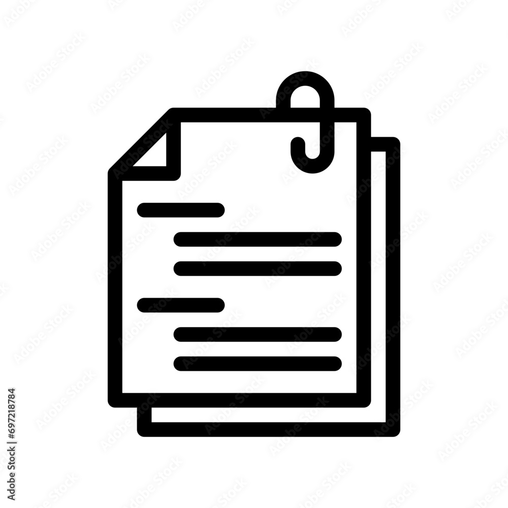 assignment line icon assignment line icon
