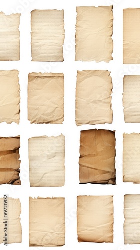 Aged Parchment Textures Set - Perfect for Graphic Design and Antique Backgrounds