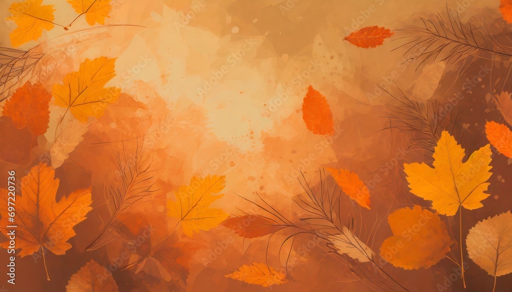 abstract and artistic autumn background orange fall background