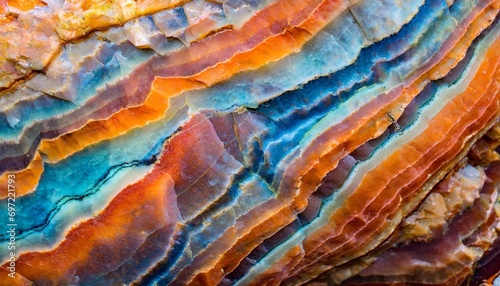 orange blue layered stone gem texture different colorful layers pattern backdrop