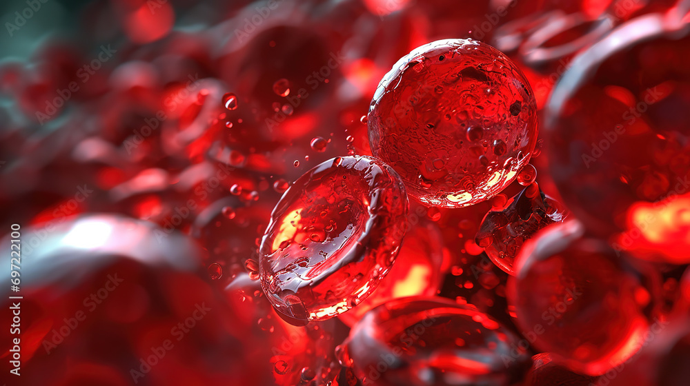 Transparent red blood cells molecules
Transparent red blood cells molecules