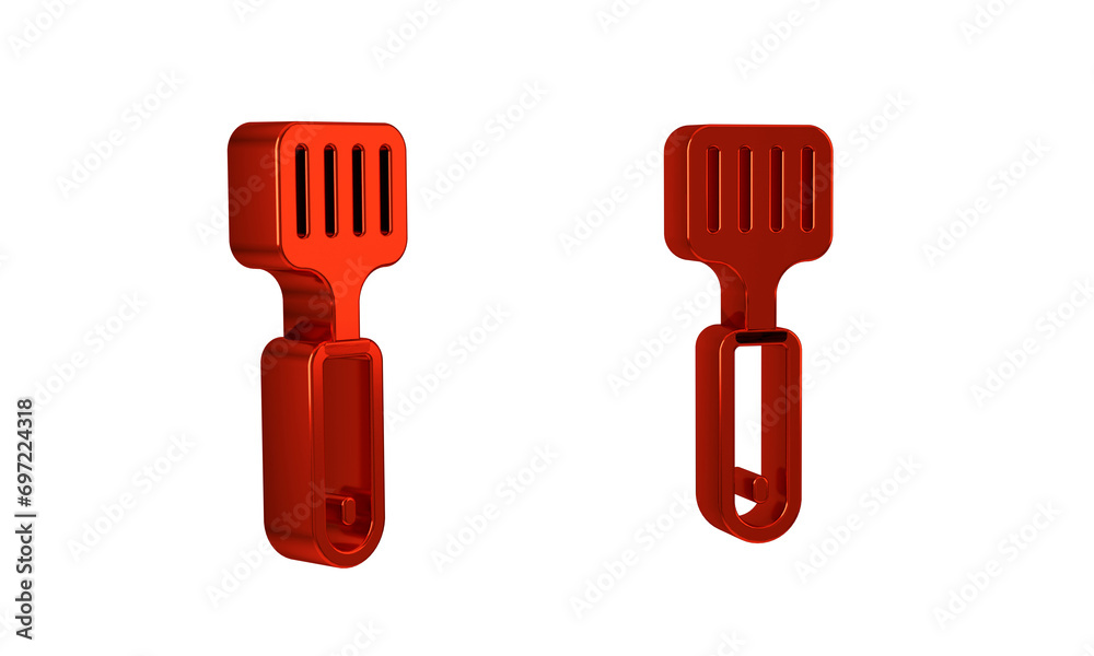 Red Spatula icon isolated on transparent background. Kitchen spatula icon. BBQ spatula sign. Barbecue and grill tool. Red Spatula icon isolated on transparent background. Kitchen spatula icon. BBQ spatula sign. Barbecue and grill tool.