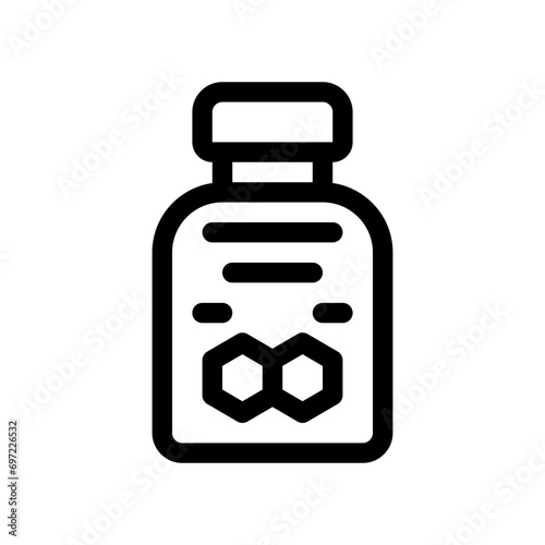 bottle line icon