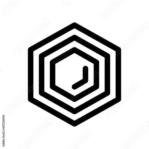 honeycomb line icon