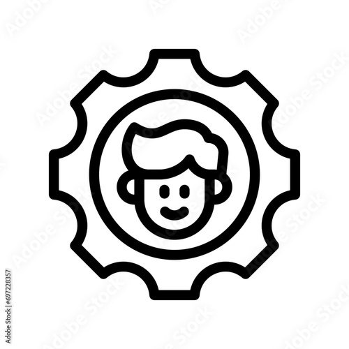 settings line icon