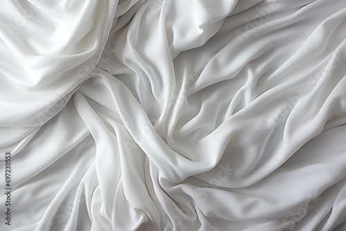 white cotton bed linen texture