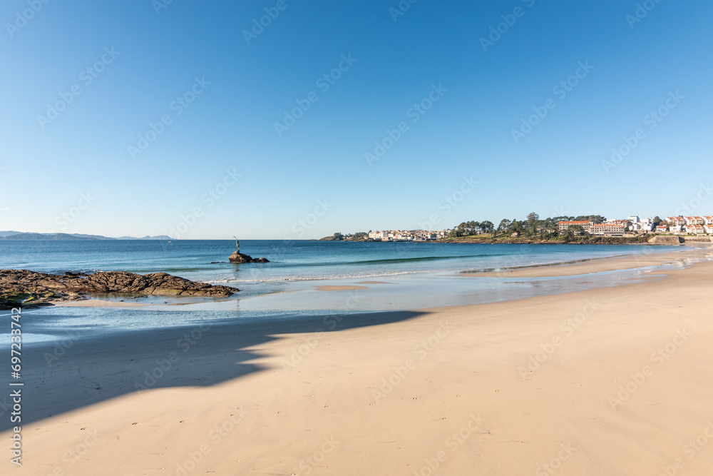Playa de Silgar, en Sanxenxo (Galicia, España)